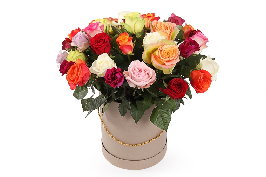 Букет Фламандская легенда (35 роз) в коробке - купить в Москве: цены, круглосуточная доставка - Цветочная сказка