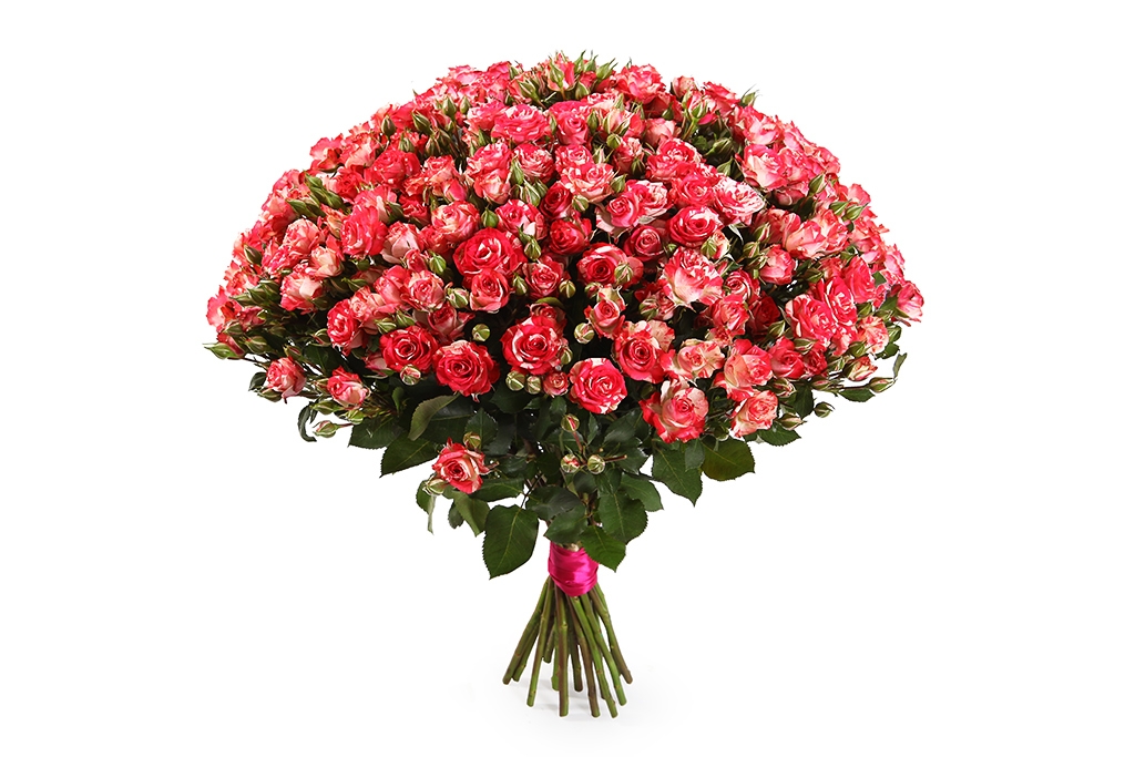 Букет 19 кустовых роз Фаер воркс недорого купить. Москва - floral-tale