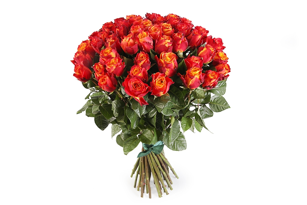 Букет 51 роза Атомик - купить в Москве: цены, круглосуточная доставка - Цветочная сказка