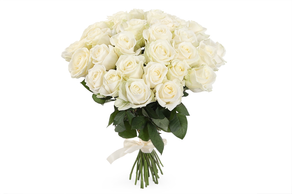 Букет 31 роза Аваланш 60/70 см купить в Москве. Сайт floral-tale