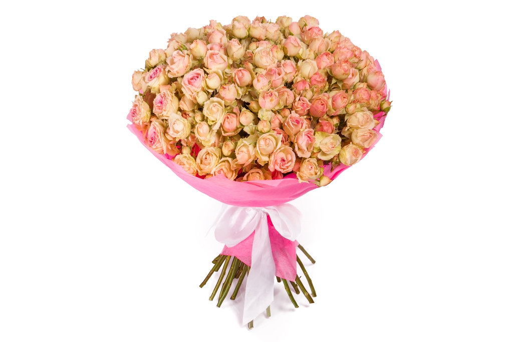 Букет 29 кустовых роз Динара купить в Москве ➤ Цветочная сказка