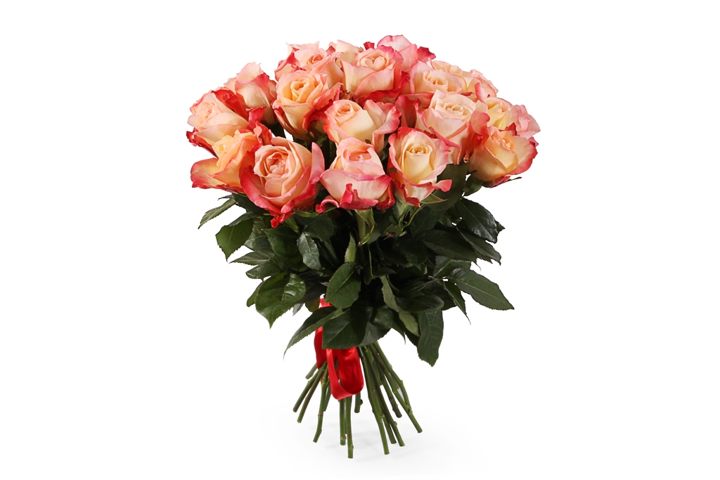 Букет 25 роз Кабаре - купить в Москве: цены, круглосуточная доставка - Цветочная сказка