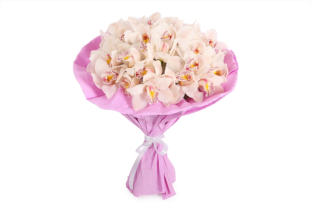 Букет из орхидей Ванильное мороженое купить в Москве. Floral-tale