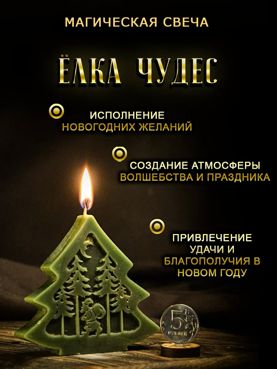 Свеча "Елка чудес"