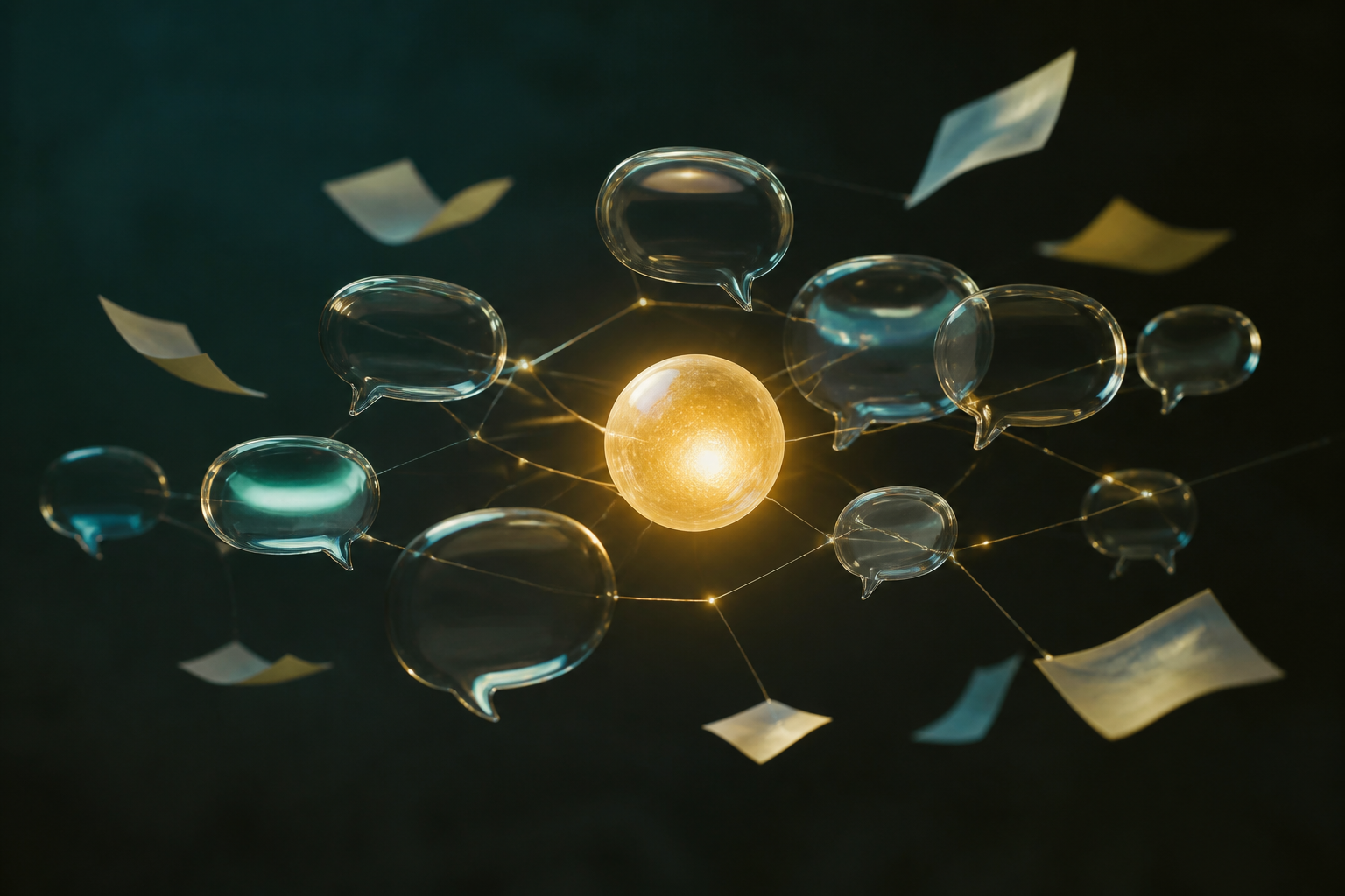 Символическое изображение прямой коммуникации бренда с аудиторией в Telegram