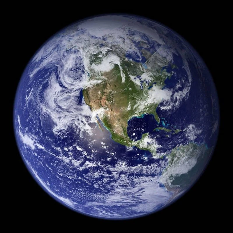Планета Земля из космоса, изображение NASA Blue Marble