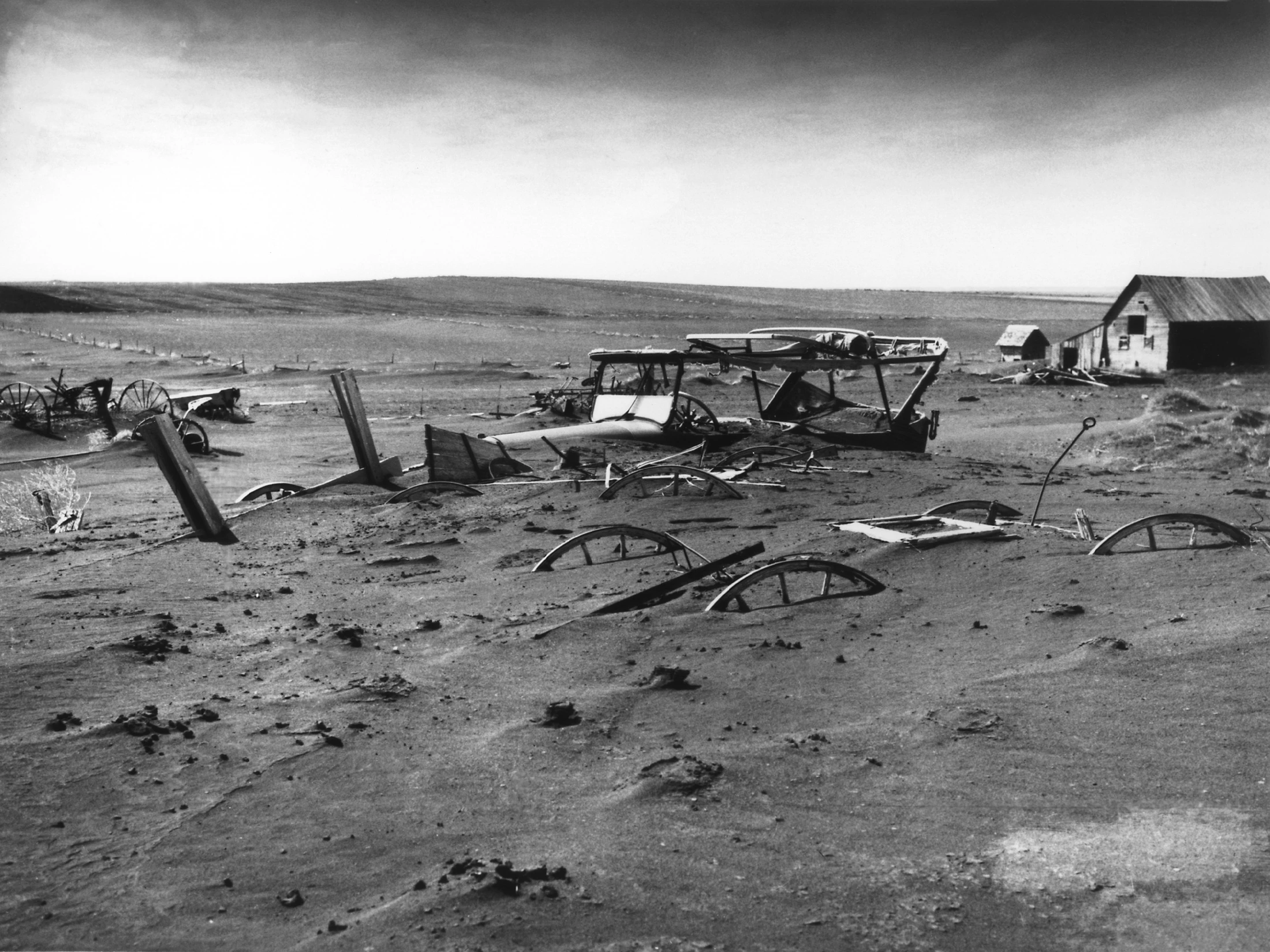 Последствия Пыльной чаши в Южной Дакоте в 1936 году