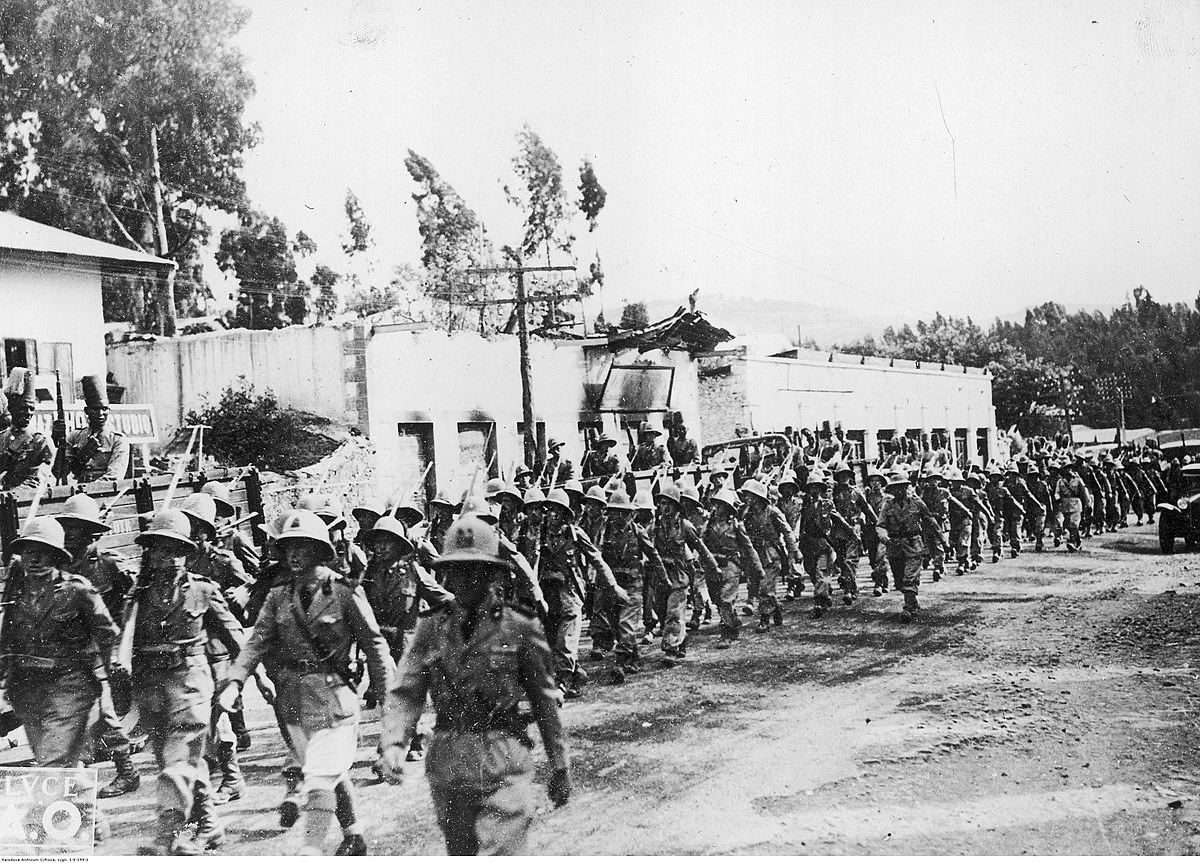 Итальянские войска во время войны против Эфиопии в 1935-1936 годах