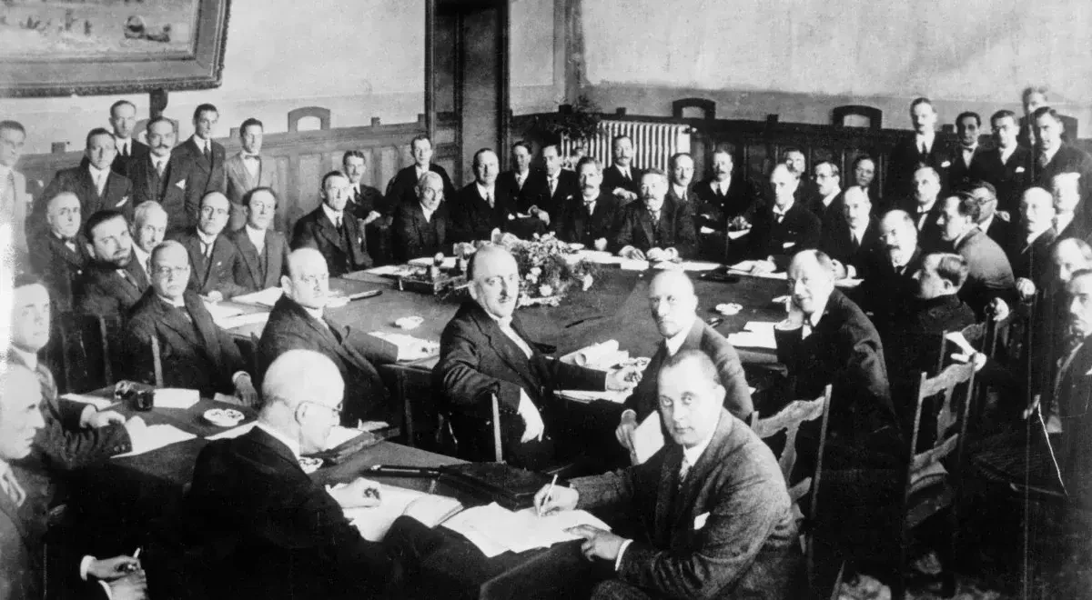 Участники Локарнской конференции в 1925 году