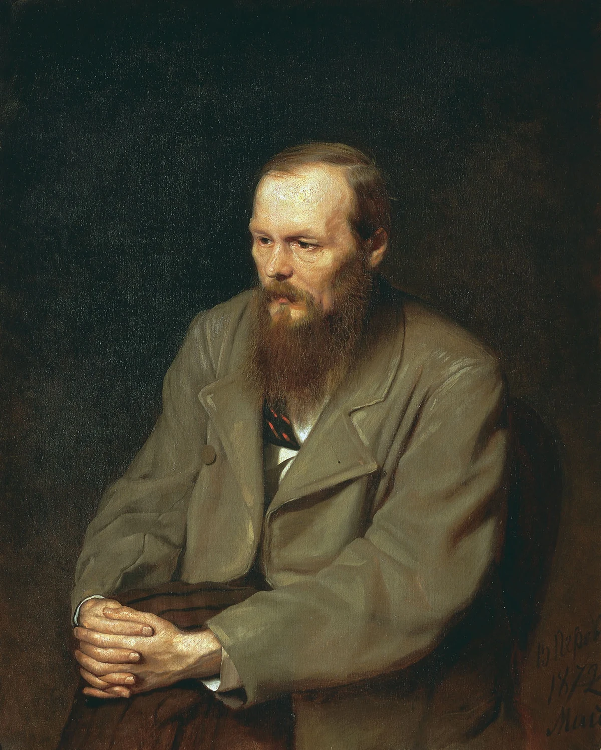 Фёдор Михайлович Достоевский. Портрет работы Василия Перова, 1872 год