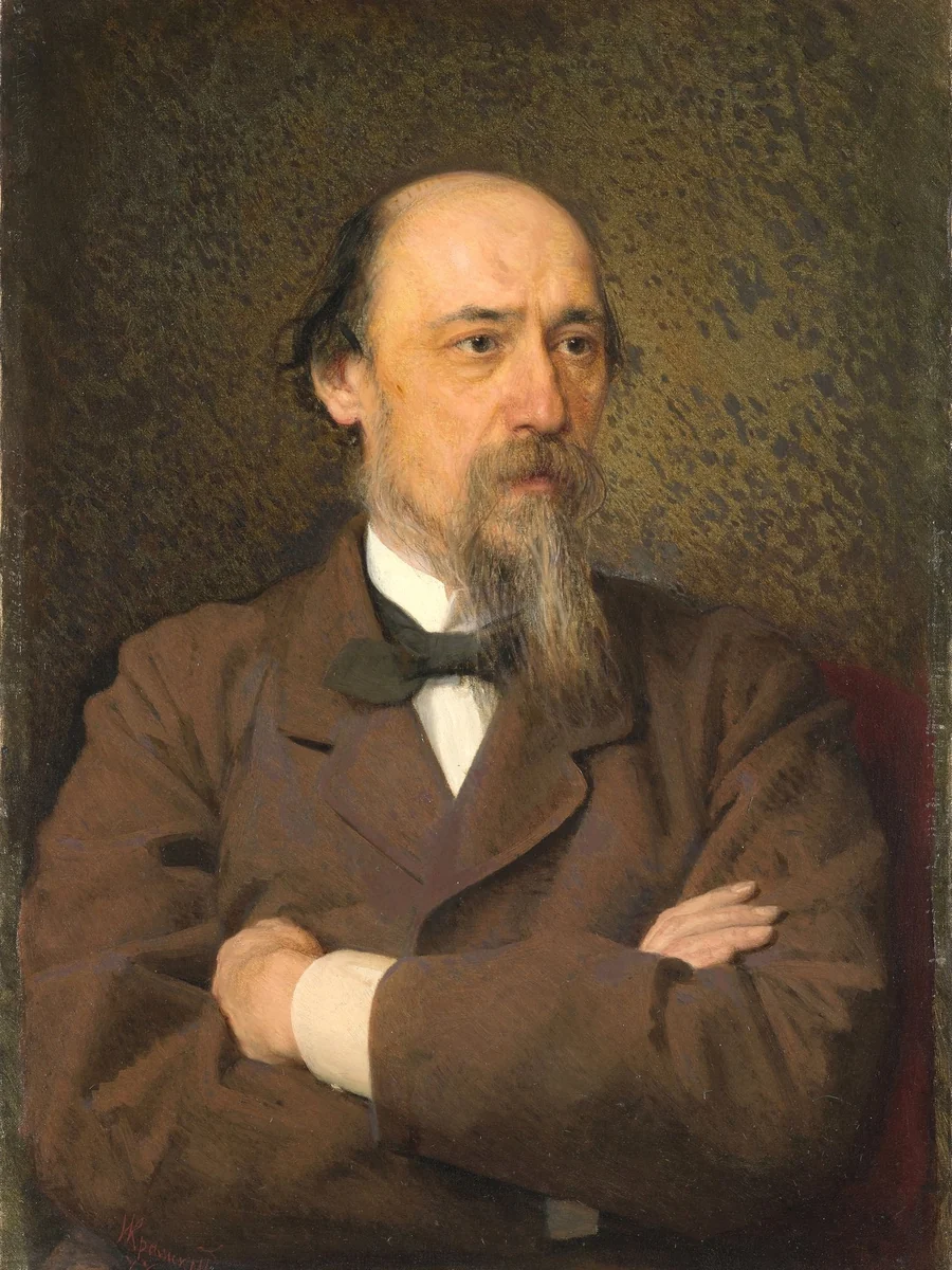 Николай Алексеевич Некрасов. Портрет работы Ивана Николаевича Крамского, 1877 год