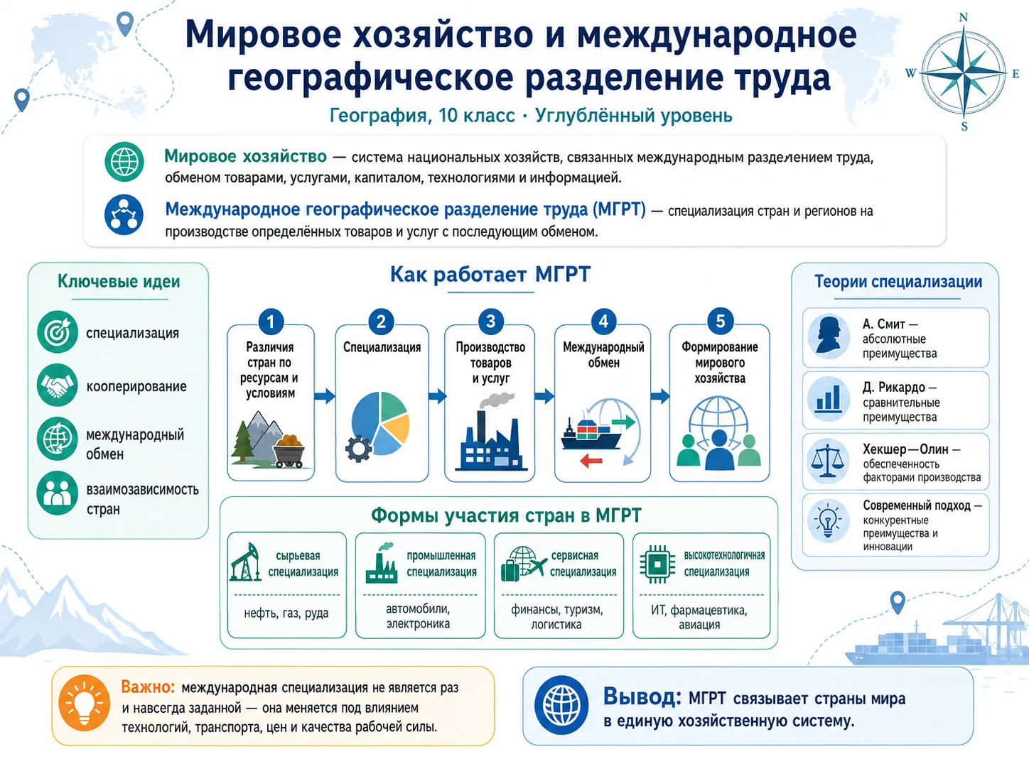 Мировое хозяйство и международное географическое разделение труда