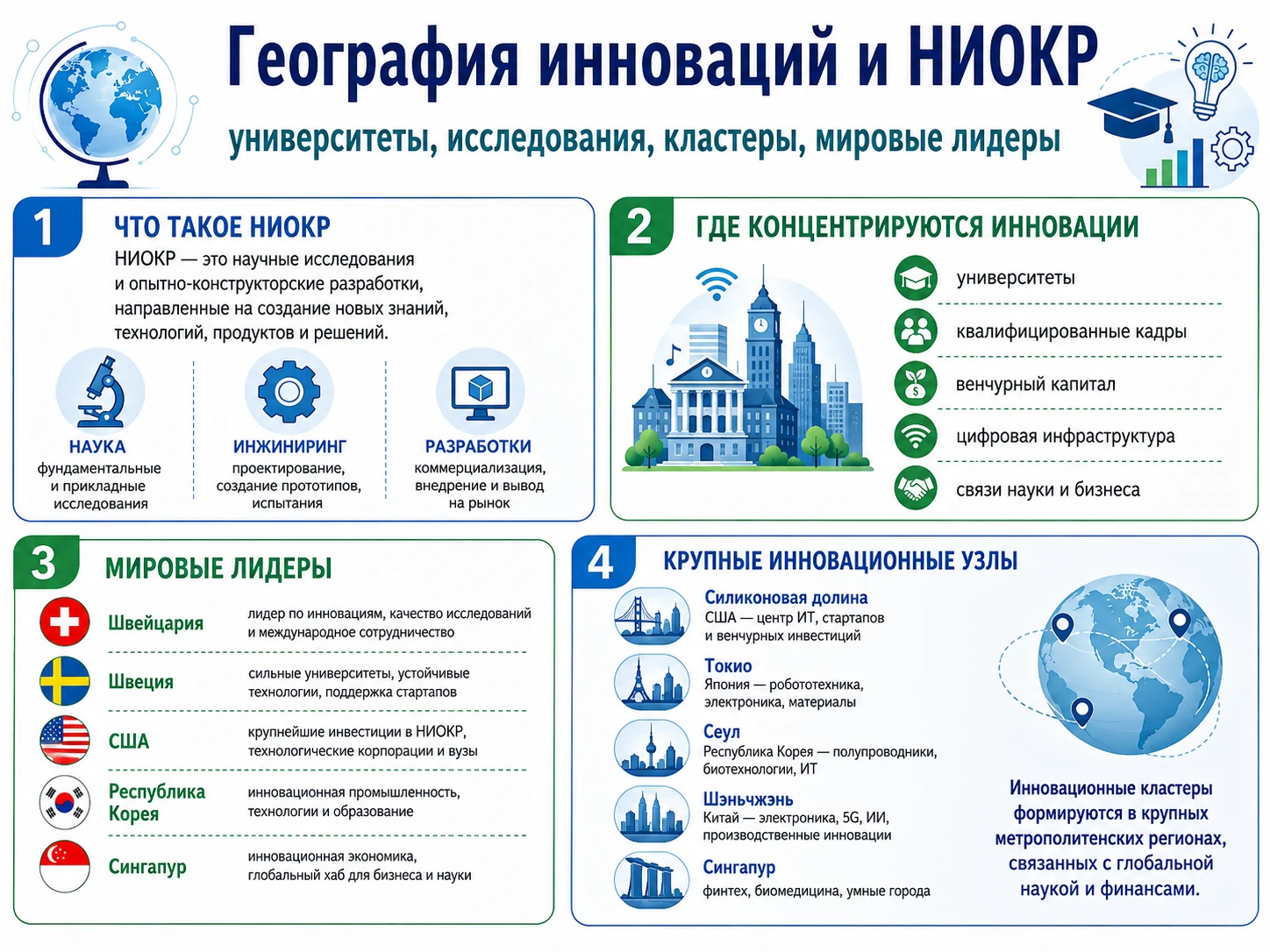 География инноваций и НИОКР