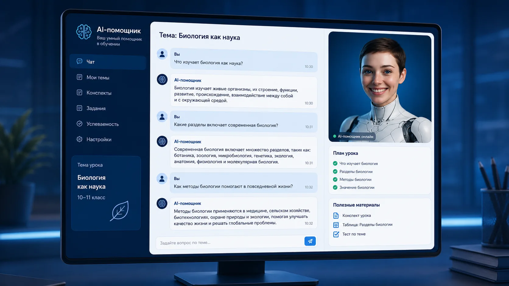 Искусственный интеллект в электронной образовательной среде Школы ИМТП