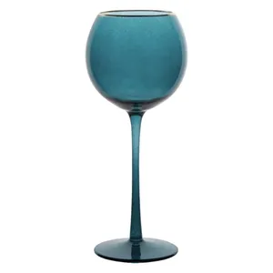 Бокал Сирен С синий с золотой каймой