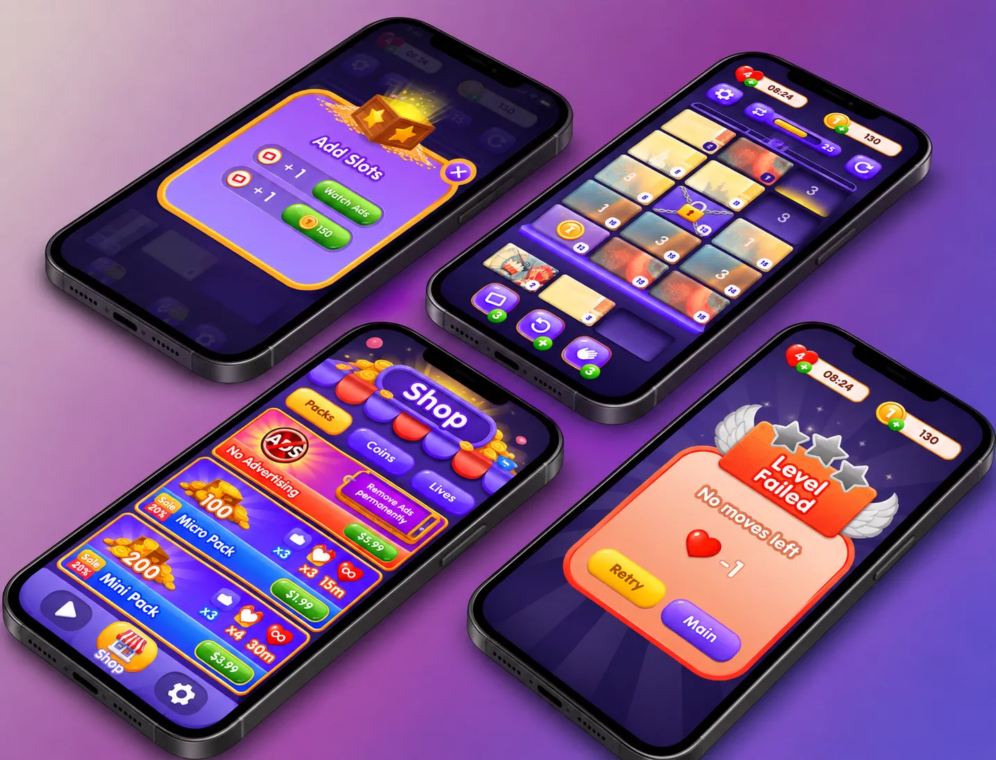Четыре смартфона с яркой игровой графикой