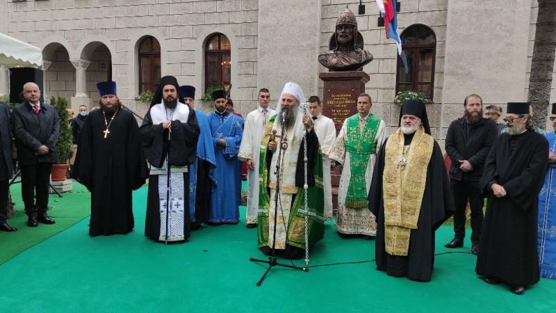 В Белграде открыли памятник святому благоверному князю Александру Невскому