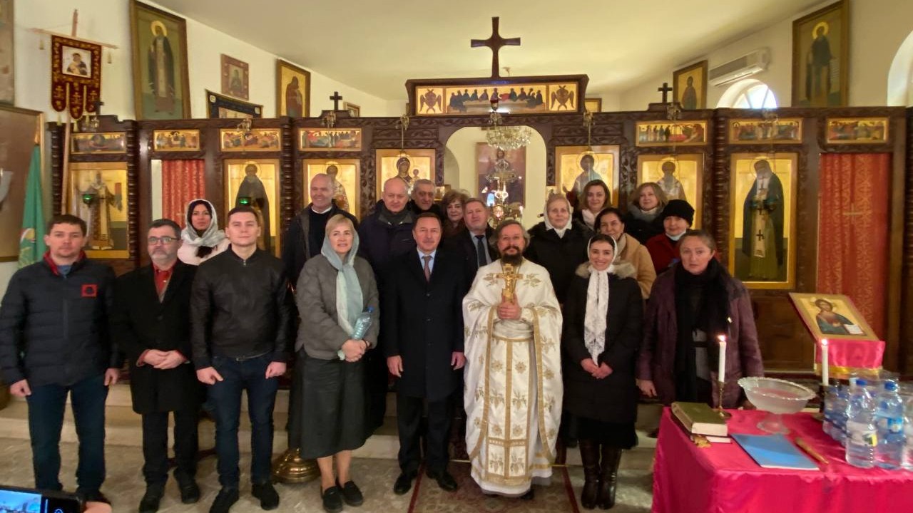 В день Крещения Господня в Представительстве Русской Церкви в Дамаске состоялось праздничное богослужение