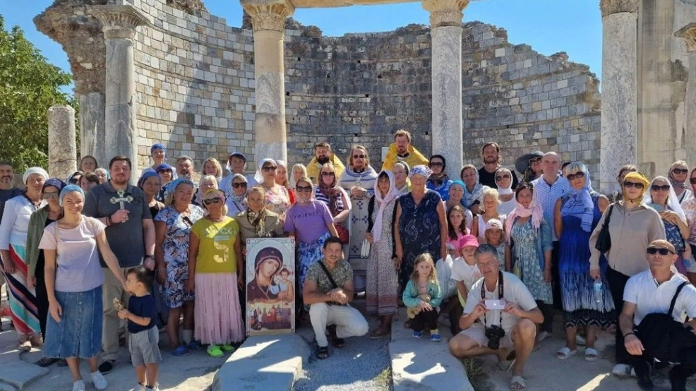 Литургија у храму Пресвете Богородице у Ефесу