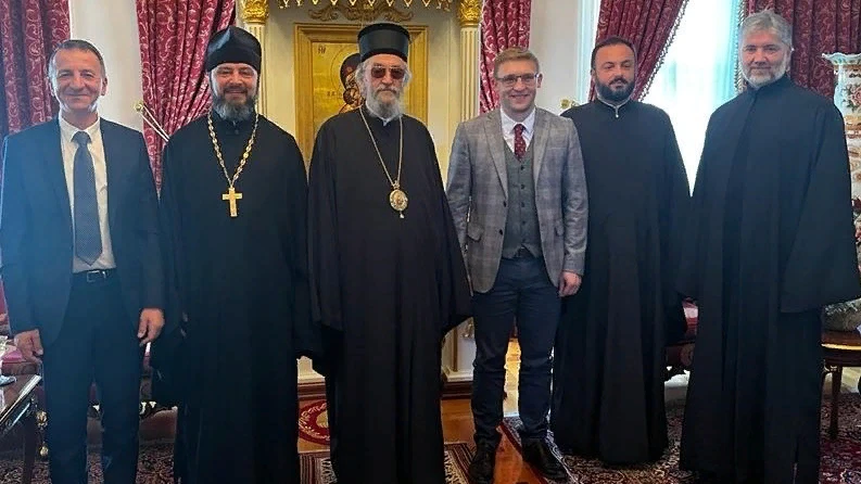 Συνάντηση του Επισκόπου Εφραίμ της Μπάνια Λούκα και των αντιπροσωπειών του ΤΕΕΣ και του Ιδρύματος για την υποστήριξη του Χριστιανικού Πολιτισμού και κληρονομιάς