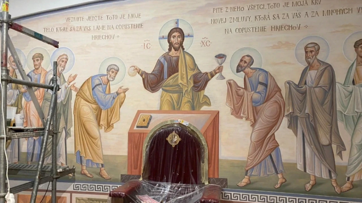 Peinture de la cathédrale orthodoxe à Košice