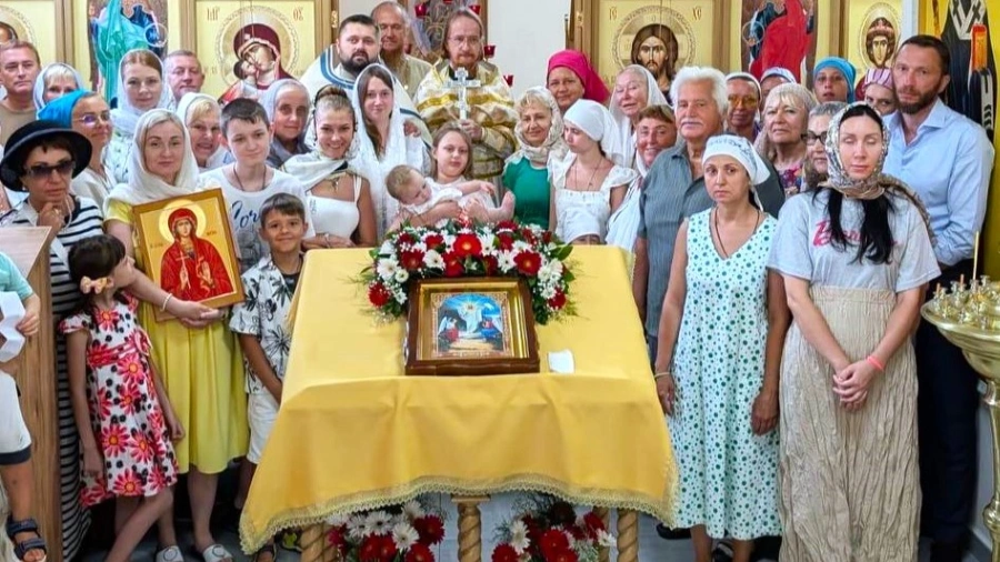 Worship for compatriots in Turkish Alanya