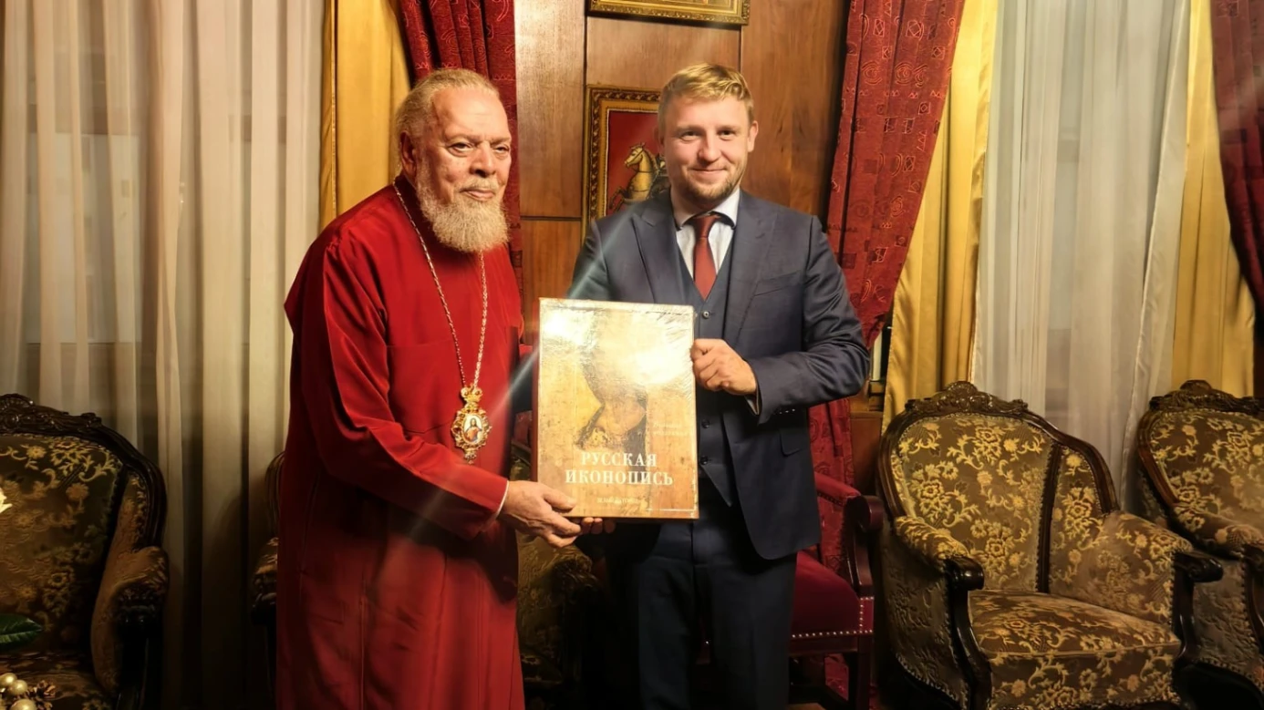 Egor Skopenko congratulated Vladyka Niphon on his birthday