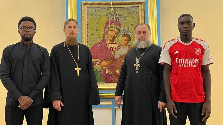 Двое африканских студентов в Ставропольской семинарии