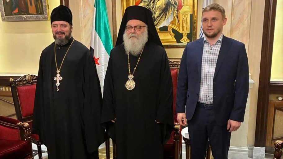 Patriarch John X of Antioch received a delegation from the Foundation for the Support of Christian Culture and Heritage