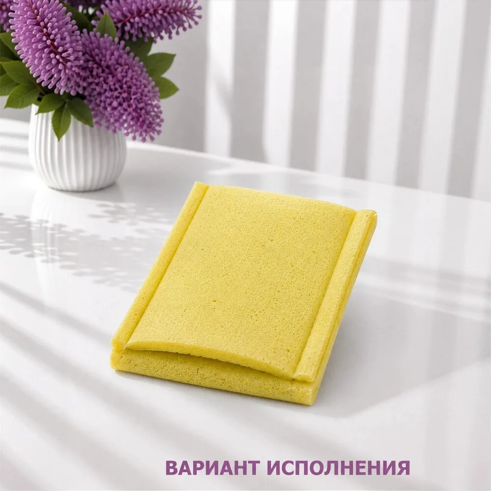 Губковое покрытие под электрод многоразовое токопроводящее из вискозы 125x105 мм
