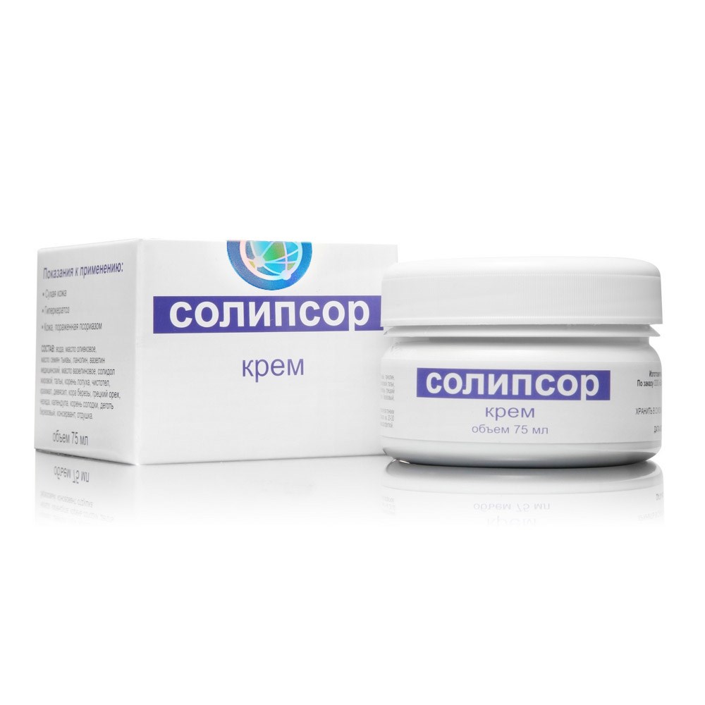 Солипсор крем 75 мл. от псориаза антисептический, кератолитический, отшелушивающий