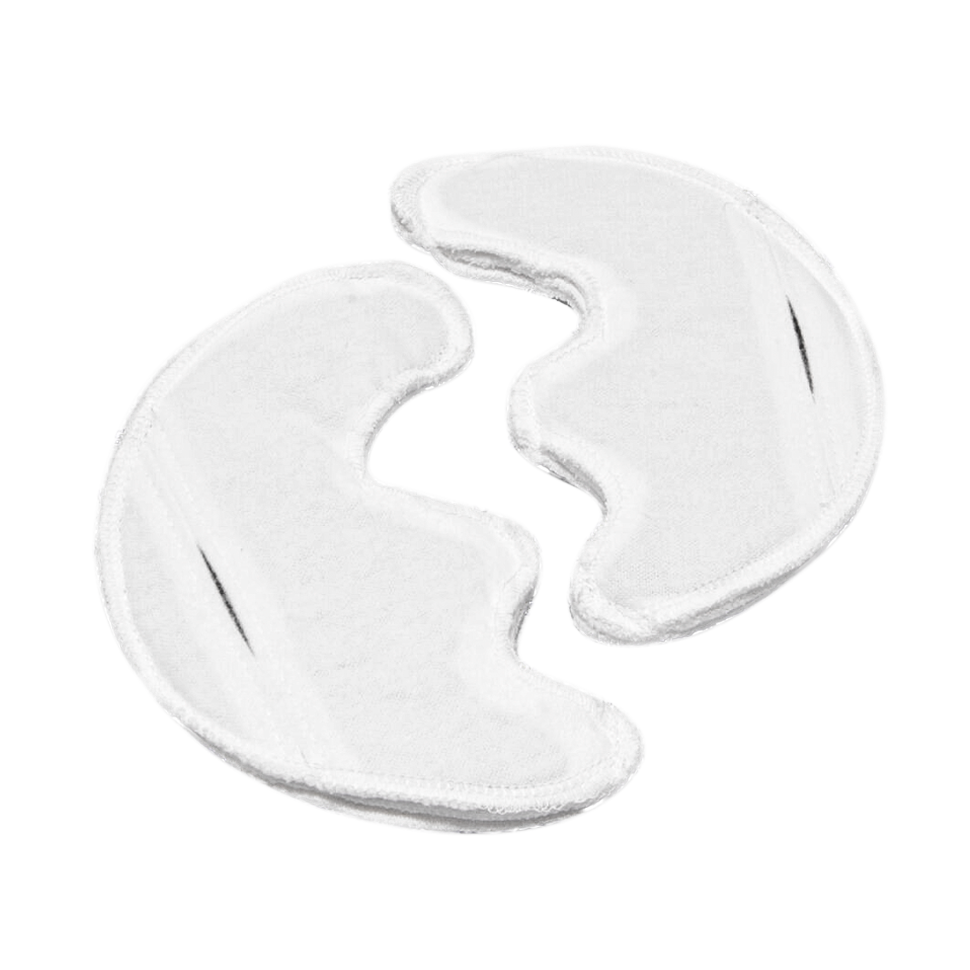 Электрод токопроводящий терапевтический с токораспределительным элементом из углеродной ткани многоразовый фланелевый "Полумаска Бергонье" трехлопастной 120x170 мм. Цена за пару.