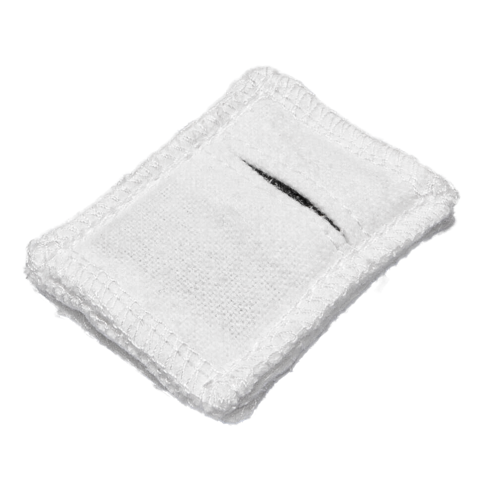 Электрод токопроводящий терапевтический с токораспределительным элементом из углеродной ткани многоразовый фланелевый 40x50 мм. Цена за 1 шт.