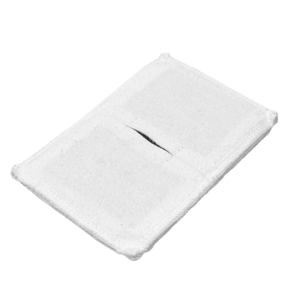 Электрод токопроводящий терапевтический с токораспределительным элементом из углеродной ткани многоразовый фланелевый 90x140 мм. Цена за 1 шт.