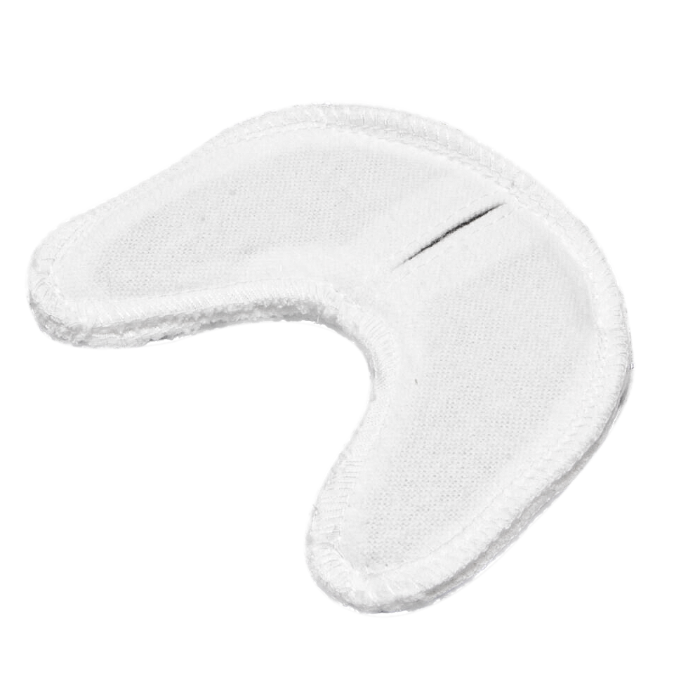 Электрод токопроводящий терапевтический с токораспределительным элементом из углеродной ткани многоразовый фланелевый двухлопастной "Заушный" 90x100 мм. Цена за 1 шт.