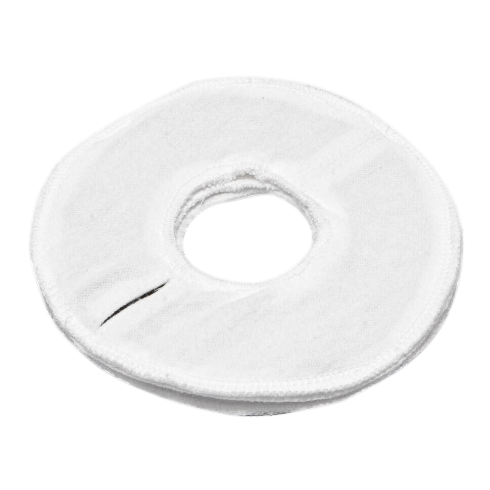 Электрод токопроводящий терапевтический с токораспределительным элементом из углеродной ткани многоразовый фланелевый "Грудной" для молочных желез. Диаметр 16/5 см. Цена за 1 шт.