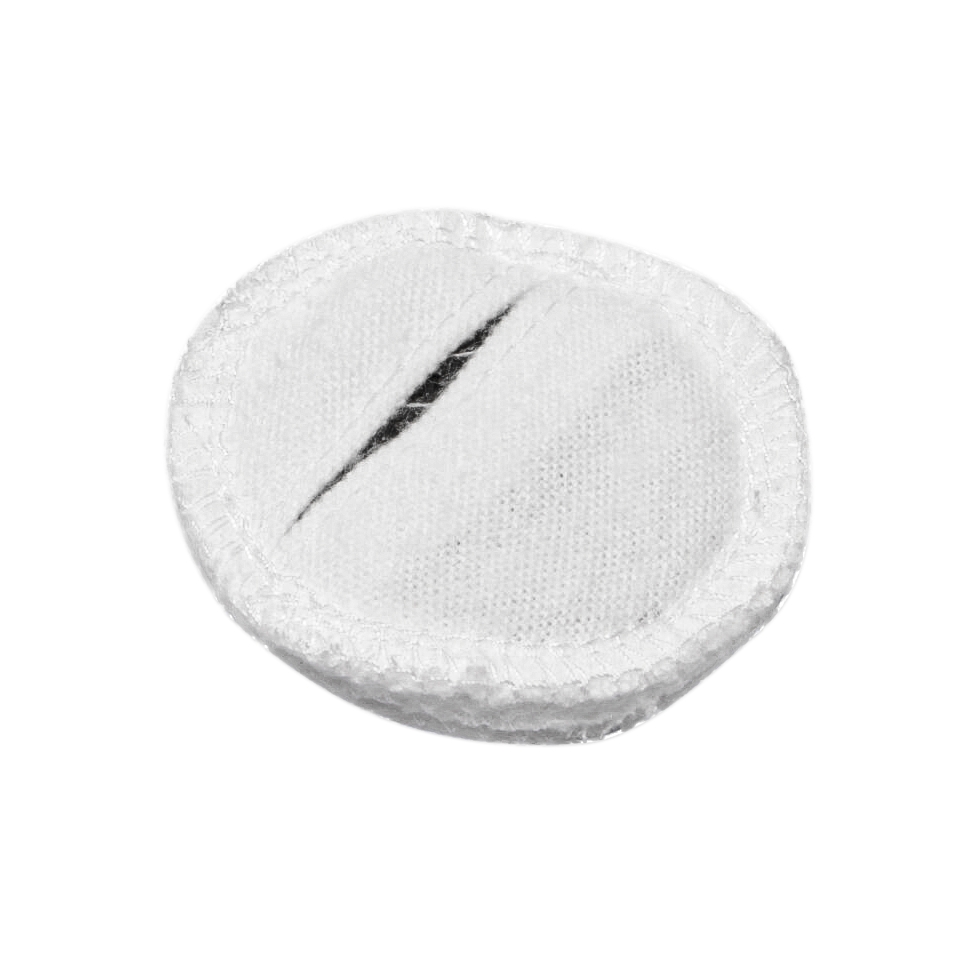 Электрод токопроводящий терапевтический с токораспределительным элементом из углеродной ткани многоразовый фланелевый "Глазной" (круг, диаметр 50 мм.) Цена за 1 шт.