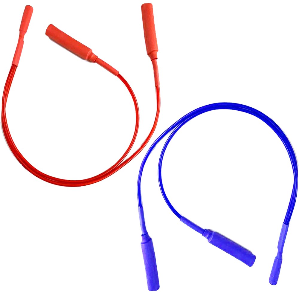 Токоподвод пациента раздвоенный для глазных ванночек под штекер 2 мм пара