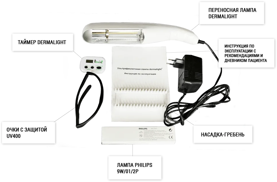 Dermalight RU Ультрафиолетовая лампа UV-B 311 нм
