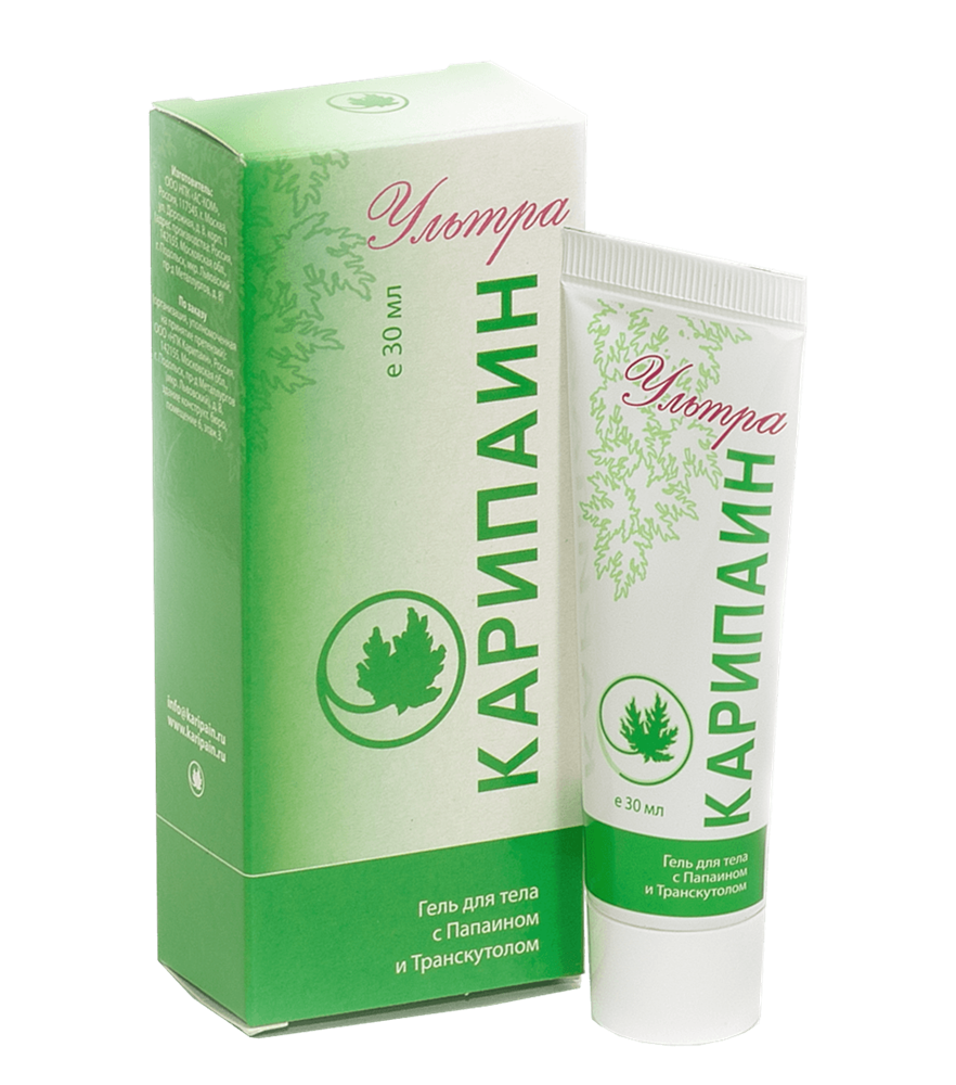 Карипаин ультра гель 1 туба 30 мл.