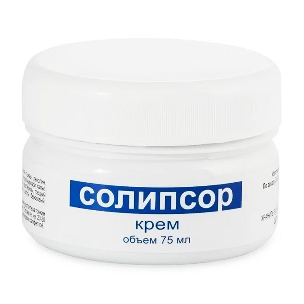 Солипсор крем 75 мл. от псориаза антисептический, кератолитический, отшелушивающий