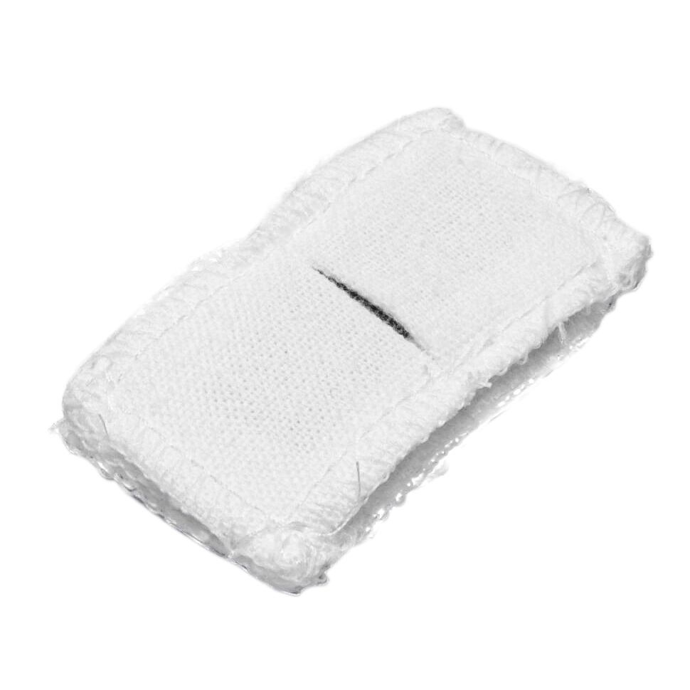 Электрод с токораспределительным элементом из углеродной ткани многоразовый фланелевый 30x60 мм.