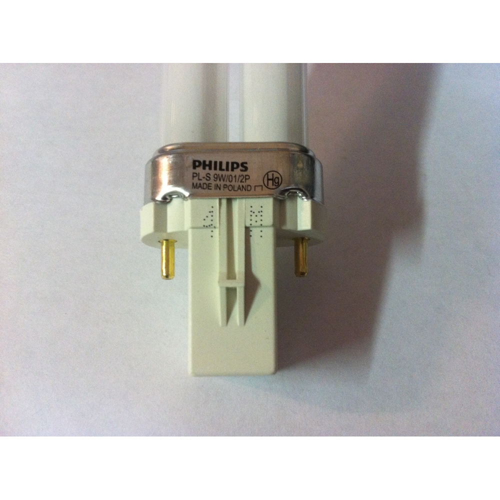 Лампа ультрафиолетовая UVB 311 нм PHILIPS PL-S 9W/01/2P 1CT/6X10BOX, G23 (2 штыря) фототерапия