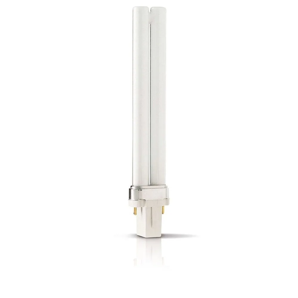 Лампа ультрафиолетовая UVB 311 нм PHILIPS PL-S 9W/01/2P 1CT/6X10BOX, G23 (2 штыря) фототерапия