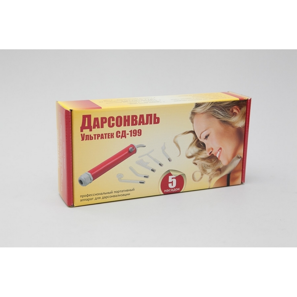 Ультратек СД-199 аппарат для Дарсонвализации (5 насадок)