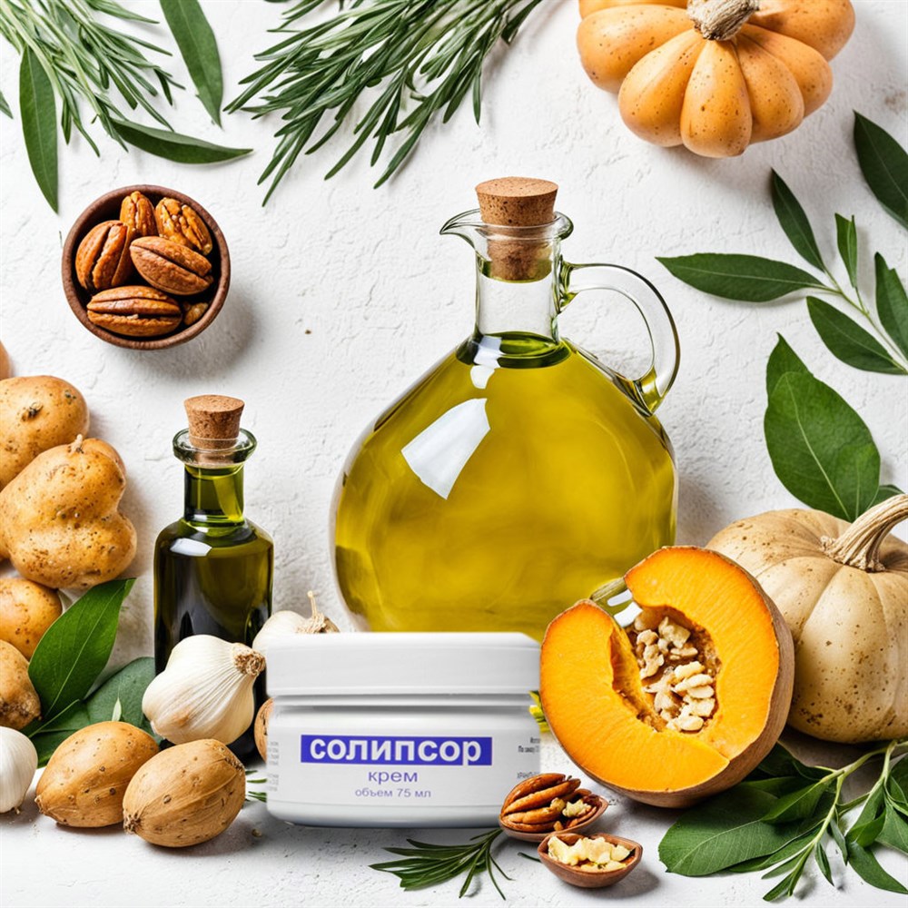 Готовый набор "Оптима-Плюс" Крема Солипсор 375 мл. от псориаза антисептический, кератолитический, отшелушивающий