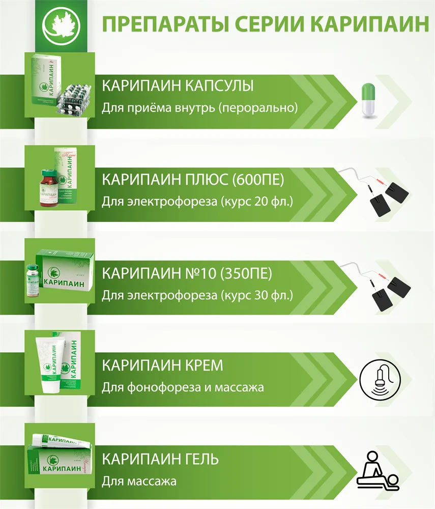 Карипаин плюс сухой бальзам фл. 10 мл (600 ПЕ) 10 шт.