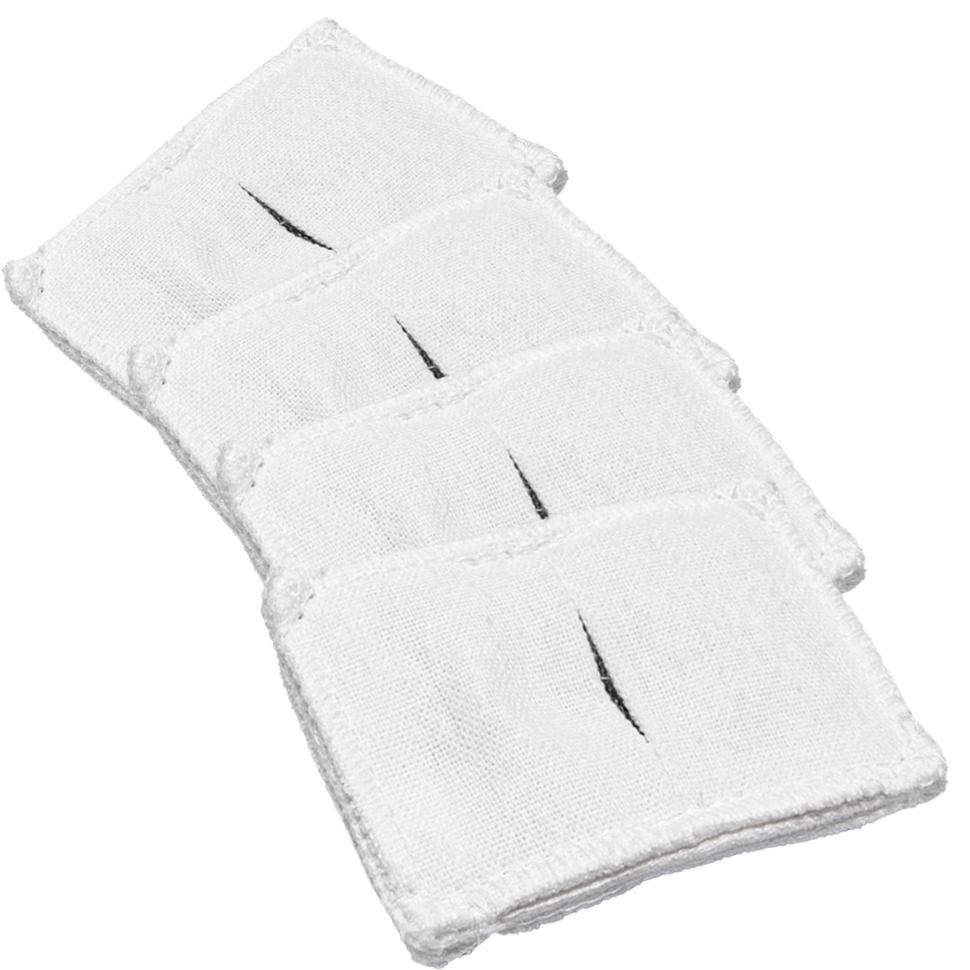 Электрод с токораспределительным элементом из углеродной ткани многоразовый фланелевый 60x80 мм. Цена за 4 шт.