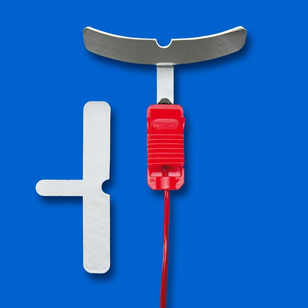 Электрод одноразовый "Десенный" (Т-образный) 110 мм. Цена за упаковку 2 шт. Под зажим "крокодил"