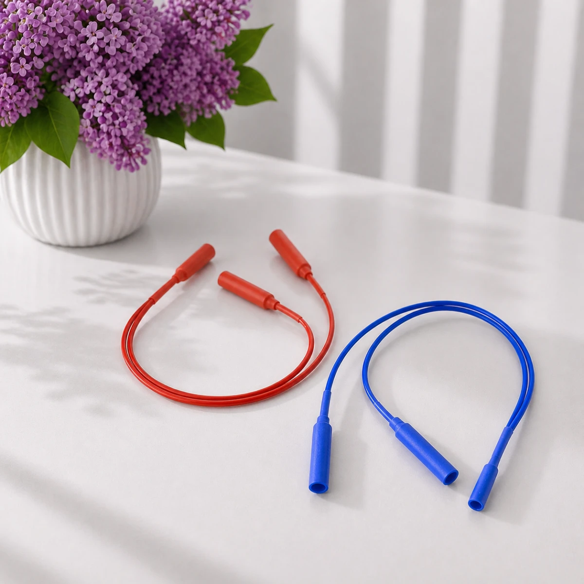 Токоподвод пациента раздвоенный для глазных ванночек под штекер 2 мм пара